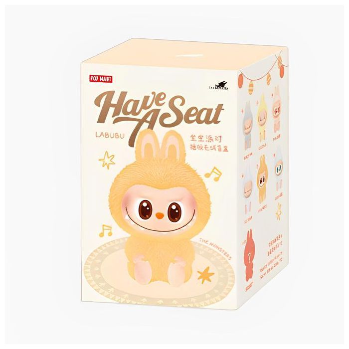Labubu Tissu Mystérieux Boîte Aveugle Coeur Battement Macaron Série Poupée