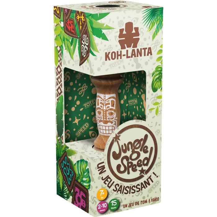 Jungle Speed : Koh-Lanta | Jeu de société | À partir de 7 ans | 2 à 10 joueurs | 15 minutes | Éco-conception | Zygomatic
