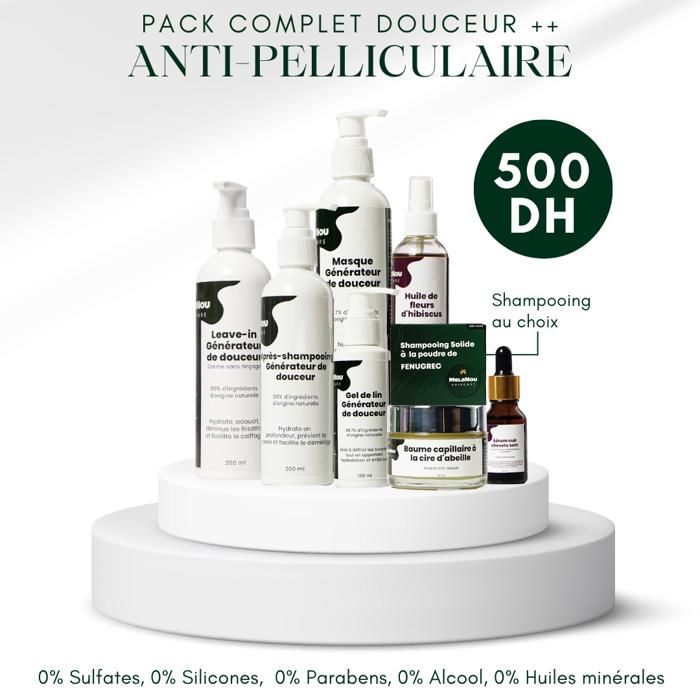 Pack Complet Douceur ++ Anti-pelliculaire