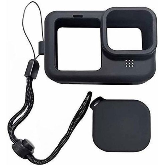 Étui de protection - GoPro - 9 10 11 - Silicone noir - Antichoc - Antirayures