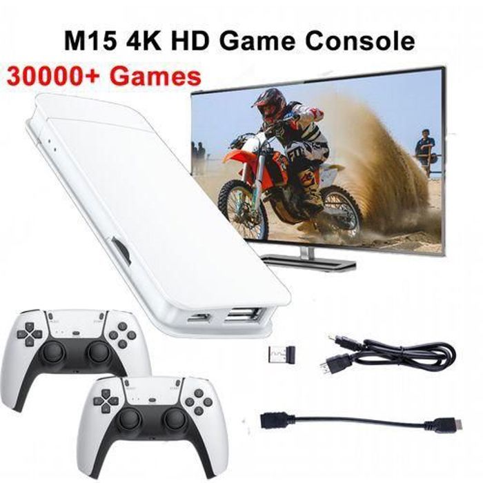 Console de jeu vidéo rétro - Data Frog - M15 - 2.4 Go - 128 Go - Manettes sans fil HD