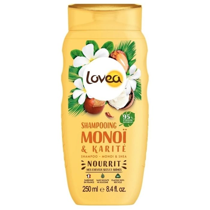 Shampoing - Lovea - Monoï & Karité - Cheveux secs - Sans parabène - 250ml