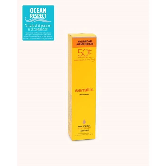 Soin anti-âge - SENSILIS - Sun Secret Fluide - SPF 50 - 50ml - Ultra-fluide Teinté