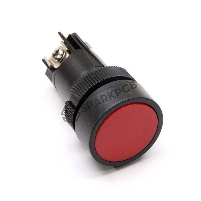 Interrupteur à bouton-poussoir 22mm NO NC Rouge Push Button Switch