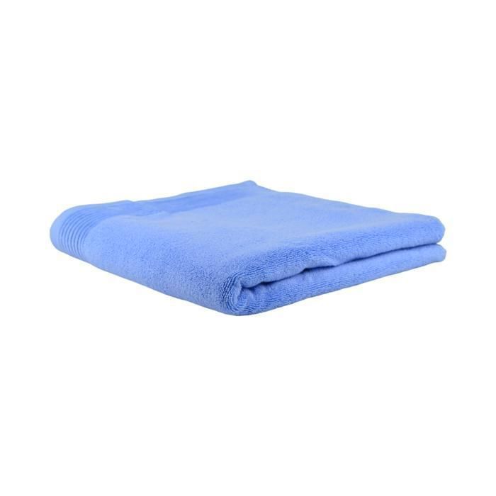 Drap de douche - Amalia - 70x140 cm - 520g - Bleu uni