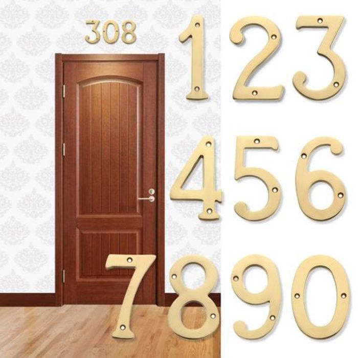 PLAQUE DE PORTE -  numéro de porte, maison, signe'adresse, Alphabet en mdf, Plaque