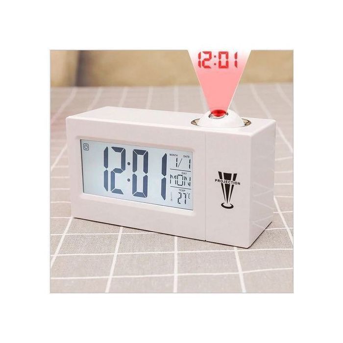 REVEIL LED Numérique Alarme De Projection Horloge Parlante électronique