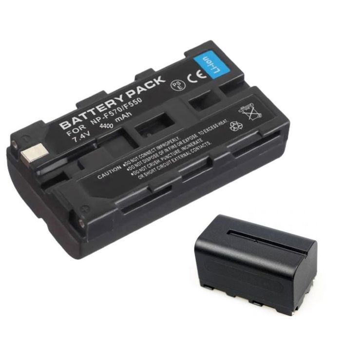Digital Batterie compatible rechargeable lithium-ion (7,4 V, 4400 mAh) pour appareils photo Sony NP-F770 et NP-F750