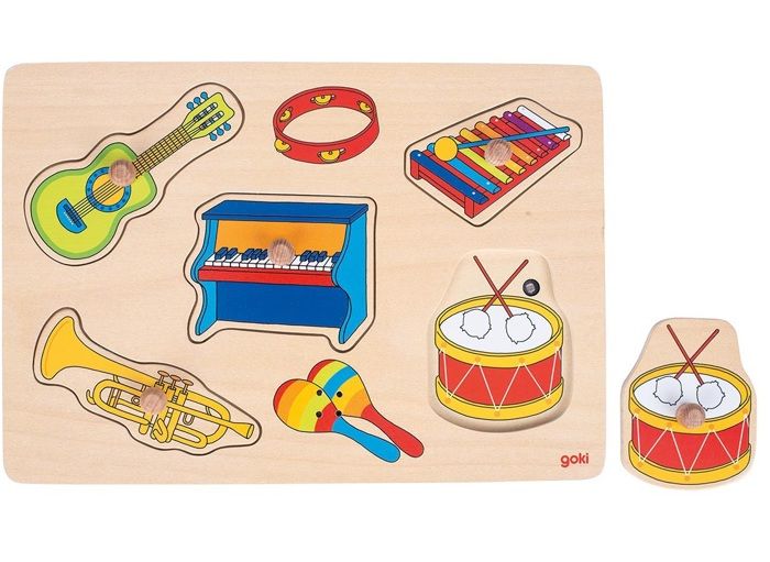 Puzzle musical sonore - GOKI - Cinéma et publicité - Moins de 100 pièces - Multicolore - Rouge