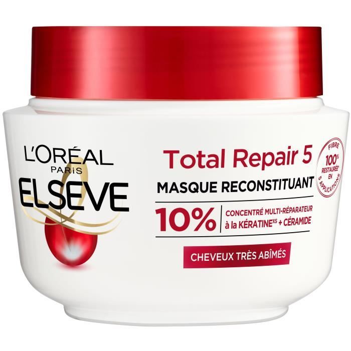 Masque Elsève Total Repair 5 L'OREAL PARIS Cheveux Abimés - 310 ml