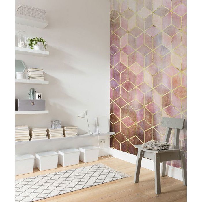 Papier peint photo murale - DANS MA MAISON - ROSSO - Intissé - Floral et végétal - 200x250 cm