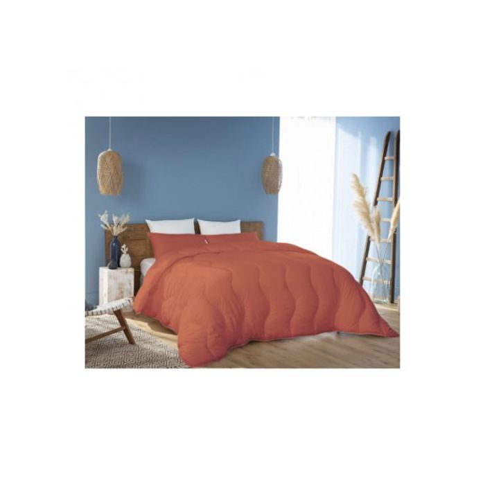 Couette - Kasbah - Orange - Microfibre Antiallergique - 240x260 cm - 2 Places + 2 Taies Offertes