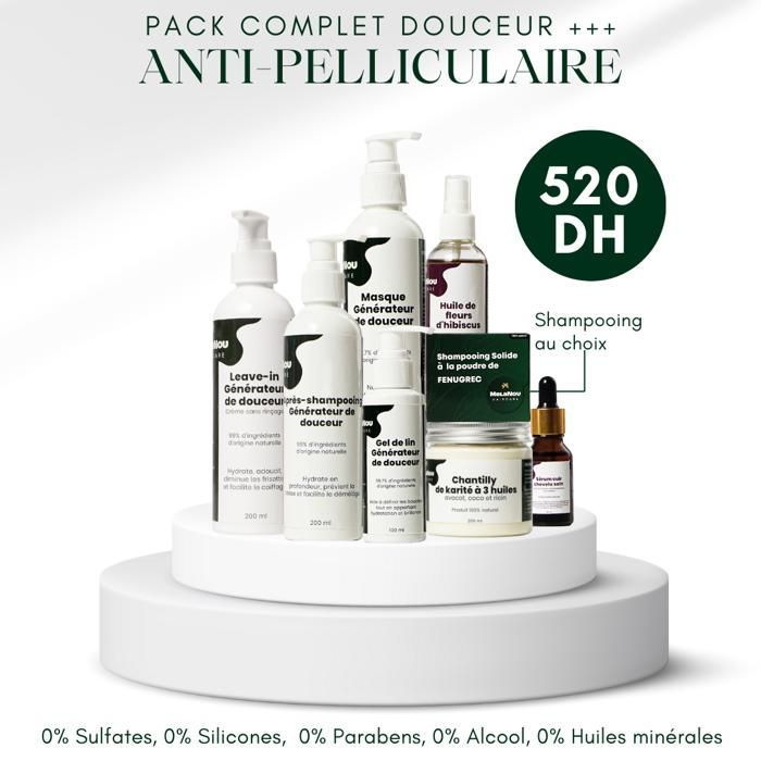 Pack Complet Douceur +++ Anti-pelliculaire