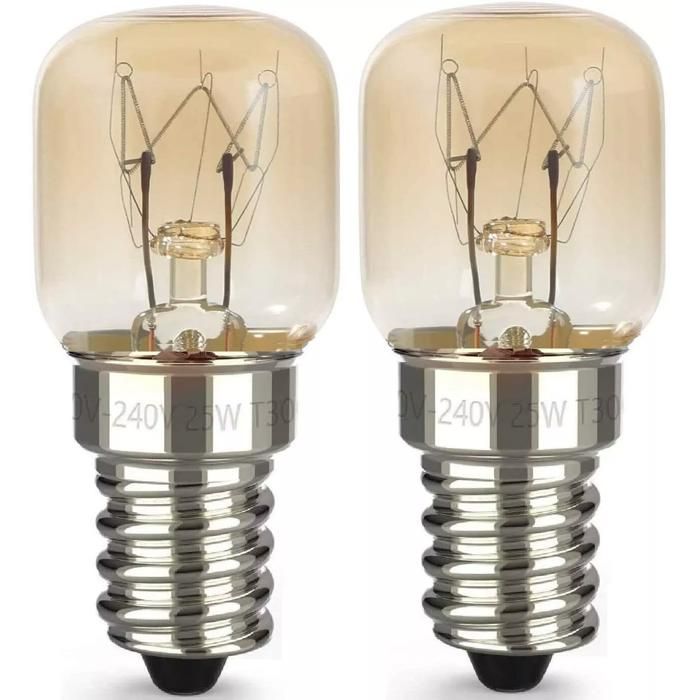 Lot 2 Ampoule Four 25W Culot E14 Résistant jusqu'à 300° C