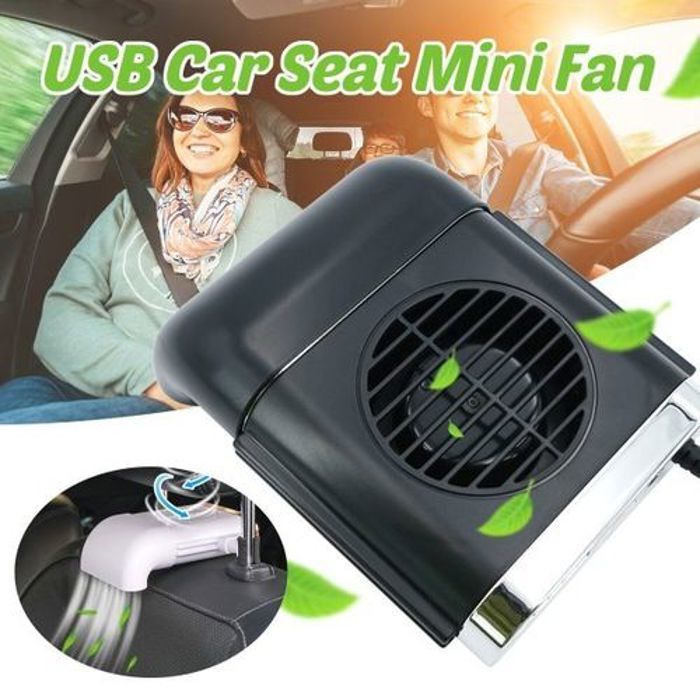 Mini ventilateur portable pour siège de voiture,3 vitesses réglables