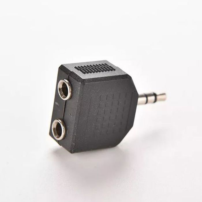 Adaptateur Écouteur Casque + Micro Prise U Y 3.5mm Jack Mâle A 2 Femelle 3,5 mm.