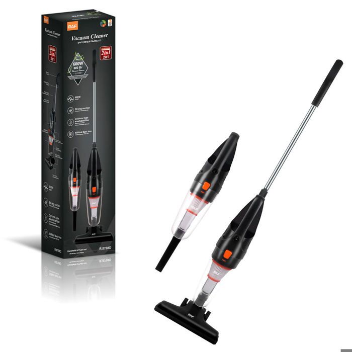 Aspirateur léger 2 en 1 600w avec aspirateur à main portable pour sol dur