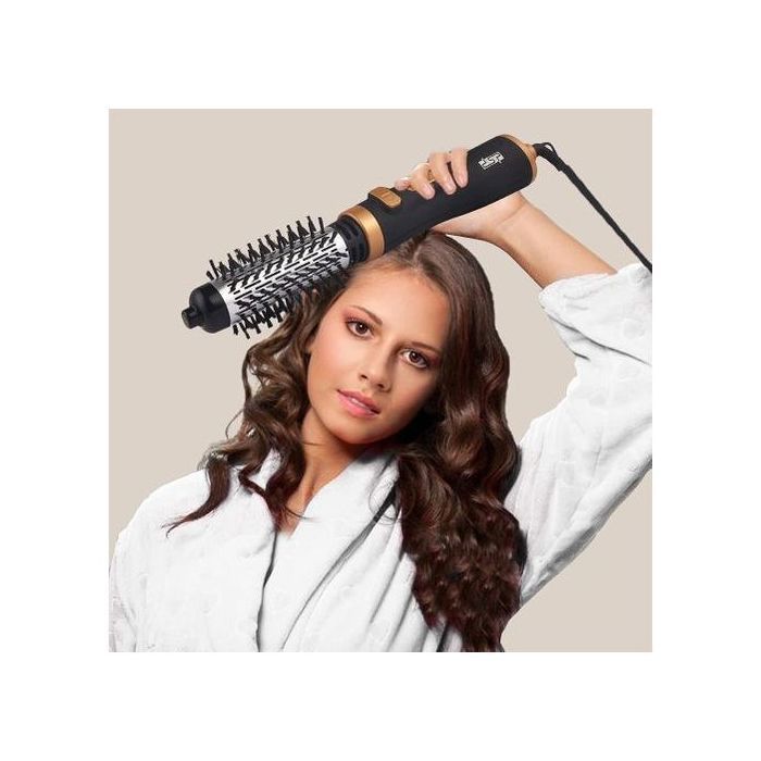 Sèche-Cheveux  Brosse  rotative 2 IN 1 lisseur / bigoudi température réglable air chaud