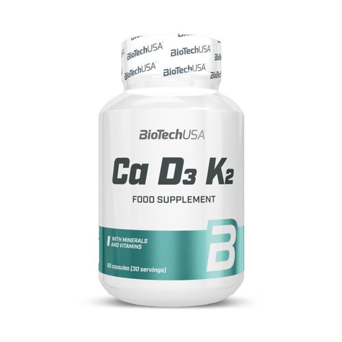 Calcium - Biotech USA - Ca D3 K2 (90 caps)