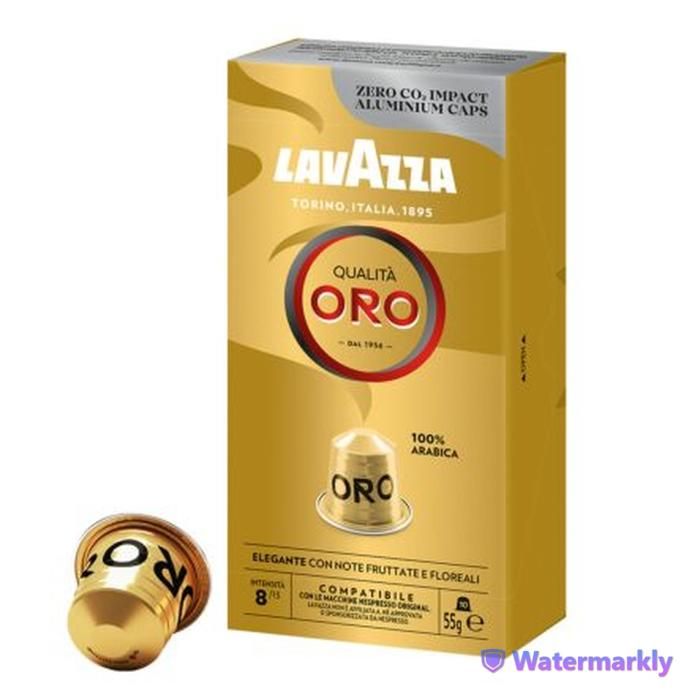 10 CAPSULES DE CAFÉ ORO NESPRESSO EN ALUMINIUM. LAVAZZA - 100% ITALIEN.