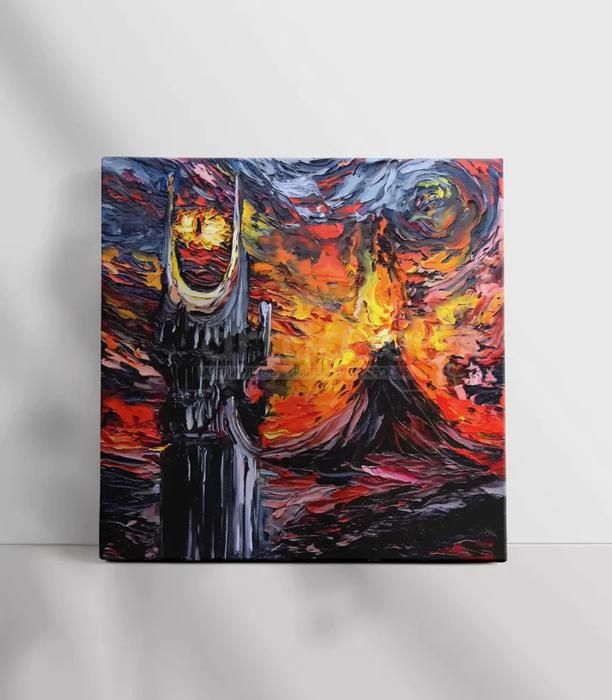 Tableau décoratif Lotr ll L 100 x H 100 cm- artdose.ma