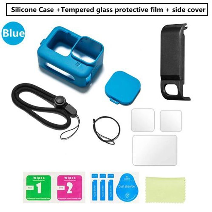 Kit Étui de protection en silicone plus Incassable pour GoPro 9 10 11 12