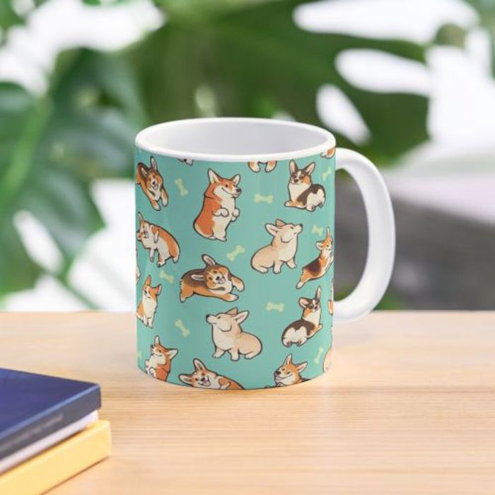 Mug - Jolly - Céramique - 325 ml - Imprimé Jolly corgis - Lave-vaisselle compatible