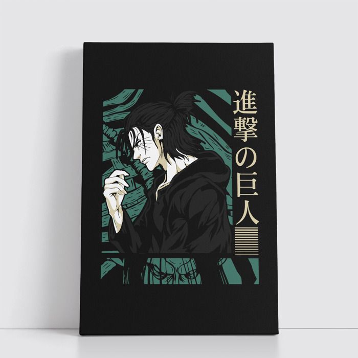 Tableau Manga Japonais sur Toile – Affiche Murale Attack on titan 25x40 cm pour Déco Otaku 28