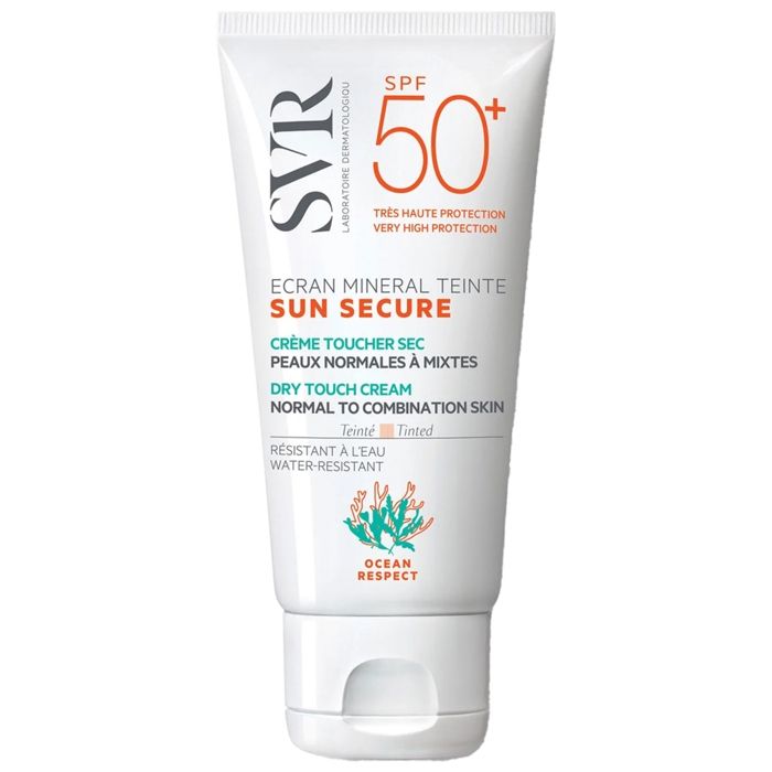 Crème Solaire - SVR - Sun Secure Écran Minéral Teinté - SPF50+ - Peaux Normales à Mixtes - 60g