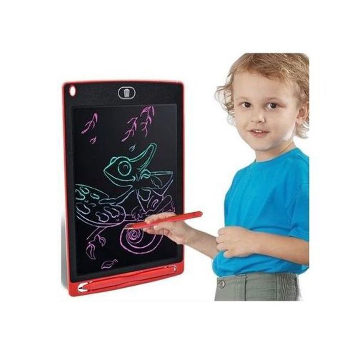 Tablette de dessin - Non toxique - 8.5 pouces - Rouge - Écriture manuscrite - Portable