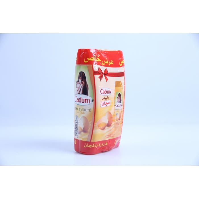 Lot 2 Shampoings Cadum Œufs 190 ml + Shampoing Cadum Gelée Royale