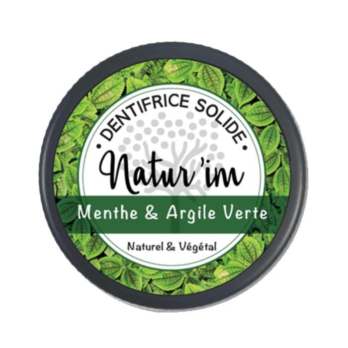 Dentifrice solide Menthe & argile verte