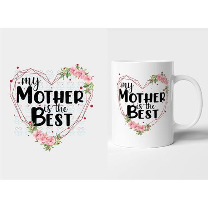 Mug - My Mother is best - 325 ml - Céramique - Lave-vaisselle - Design contemporain
