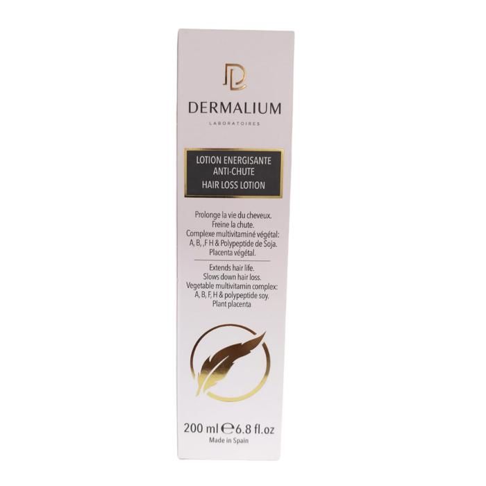 Lotion Energisant - Dermalium - 250Ml - Revitalisante - Non grasse - Pour tous types de cheveux