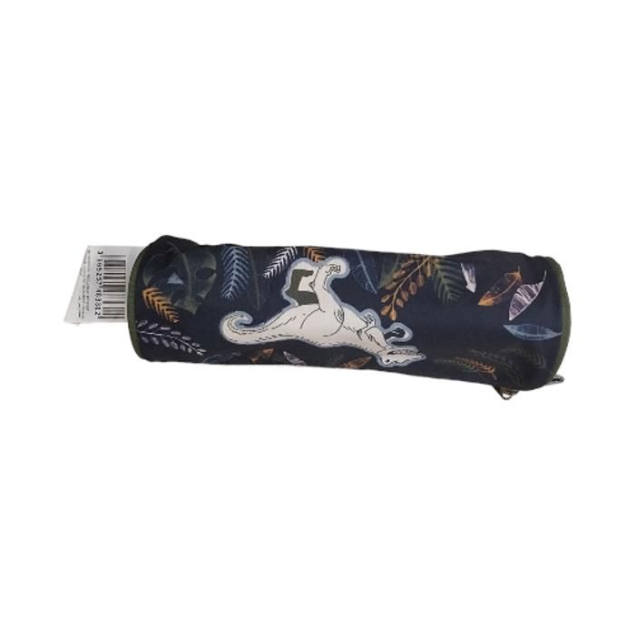 TROUSSE AUCHAN 1 ZIP DINO 8X8X23 CM KAKI