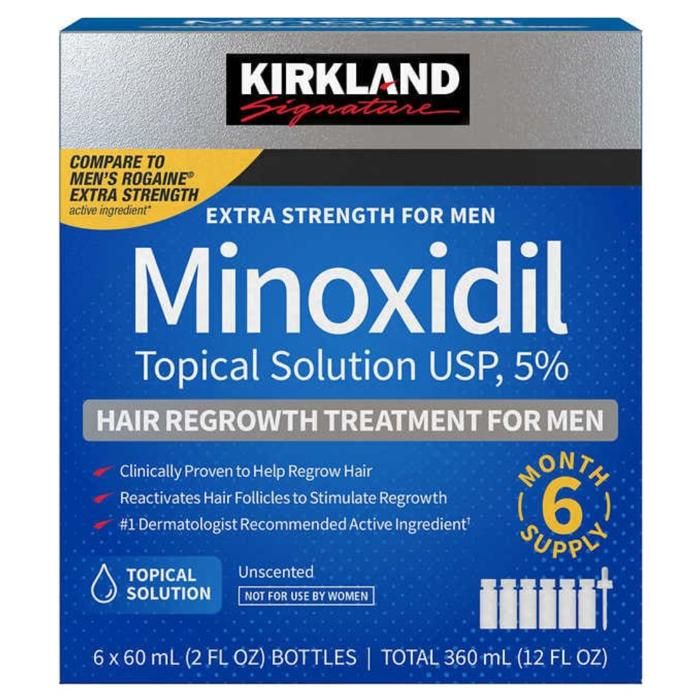 Kirkland Minoxidil 5% traitement complet de 6 mois
