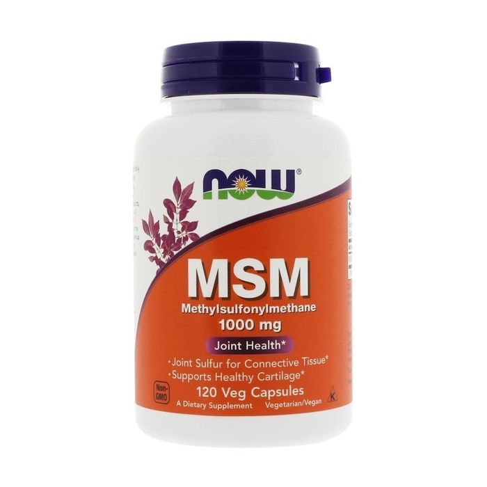 Now Foods, MSM méthylsulfonylméthane 1000 mg,120 gélules.