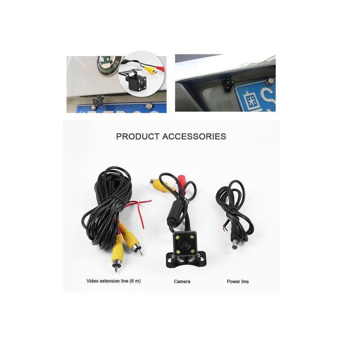 Camera de stationnement arrière 4 LED Vision nuit
