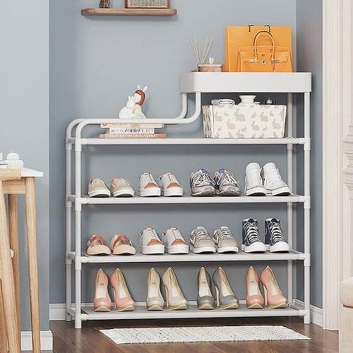 Armoire à chaussures - Non spécifié - Multicouche - Métal de haute qualité -  Multifonctionnelle