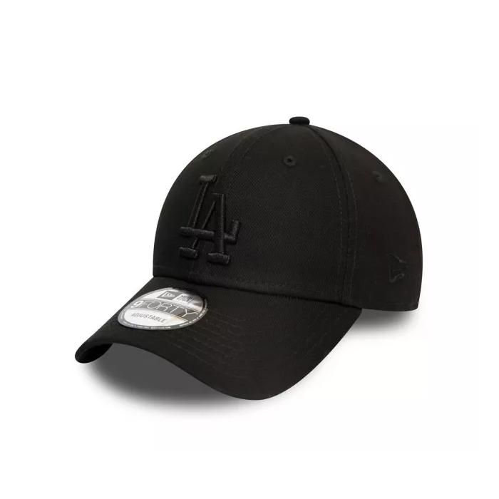 Casquette - New Era - LOS ANGELES DODGERS ESSENTIAL 9FORTY - Noir - 100% coton - Visière incurvée