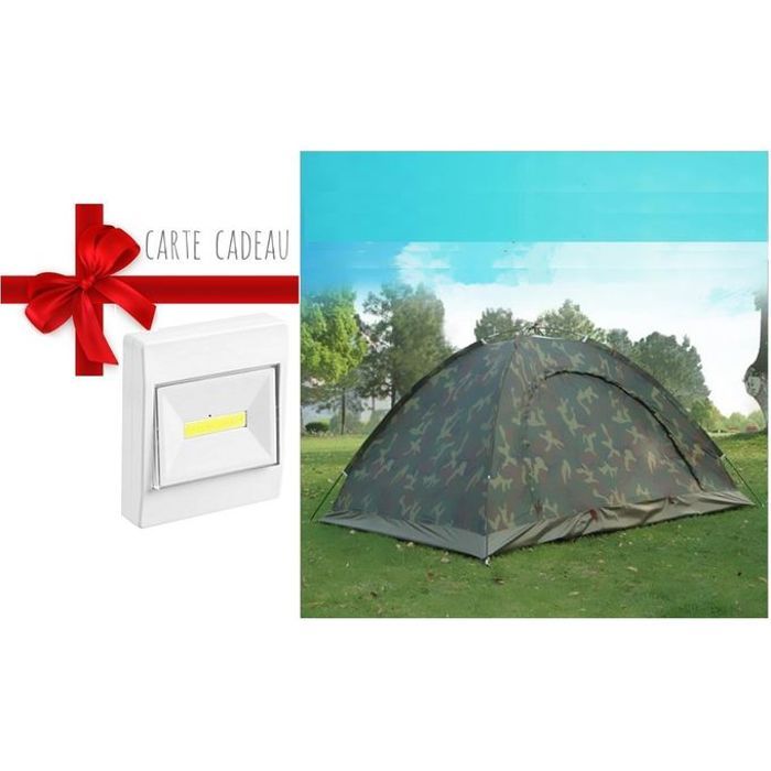 Tente imperméable 4 personnes led nuit cadeau