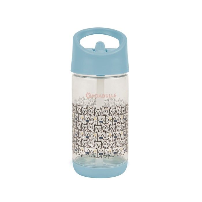 Badabulle Gourde à paille pour enfant 350ml, Anti-fuites, 12m+