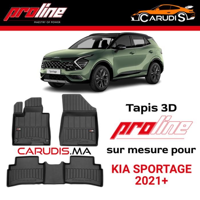 Tapis de voiture - ProLine - Kia Sportage - Sur mesure - Antidérapant - Imperméable