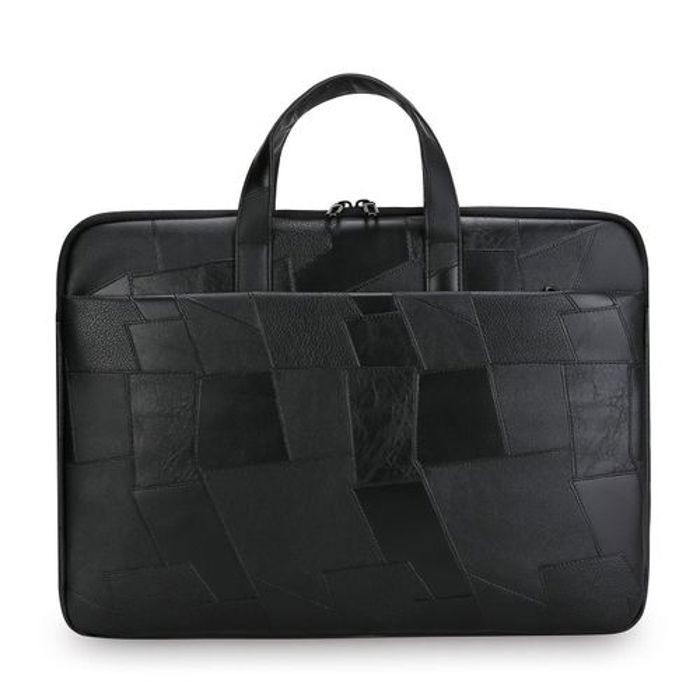 Sacoche pour Ordinateur Portable 15.6" Multi-compartiment Résistante aux Taches en Cuir PU