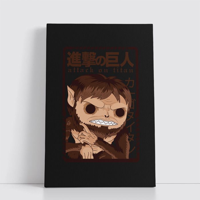 Tableau Manga Japonais sur Toile – Affiche Murale Attack on titan 25x40 cm pour Déco Otaku 35