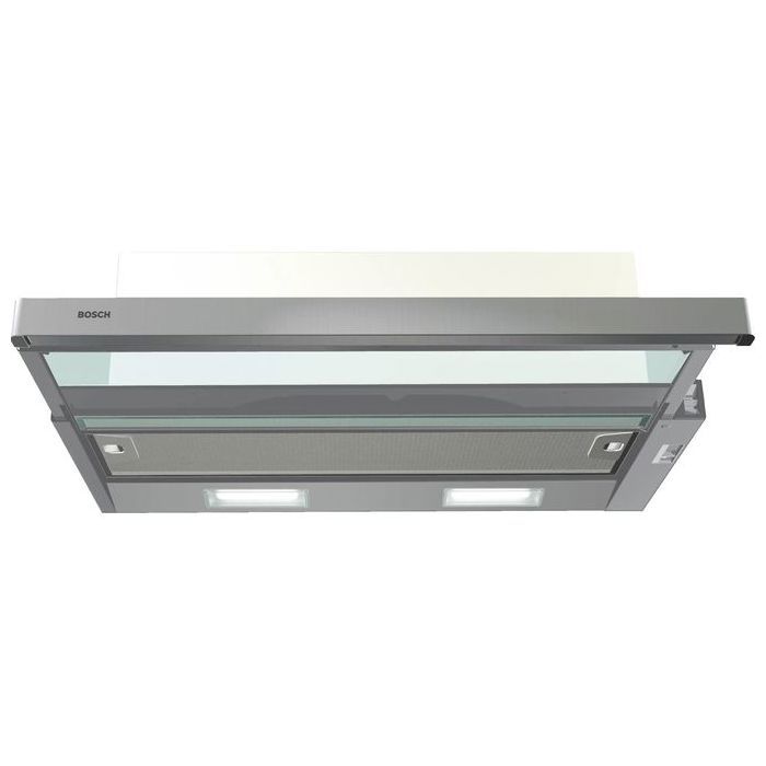 Bosch Hotte télescopique grise 60 cm avec filtre à graisse aluminium