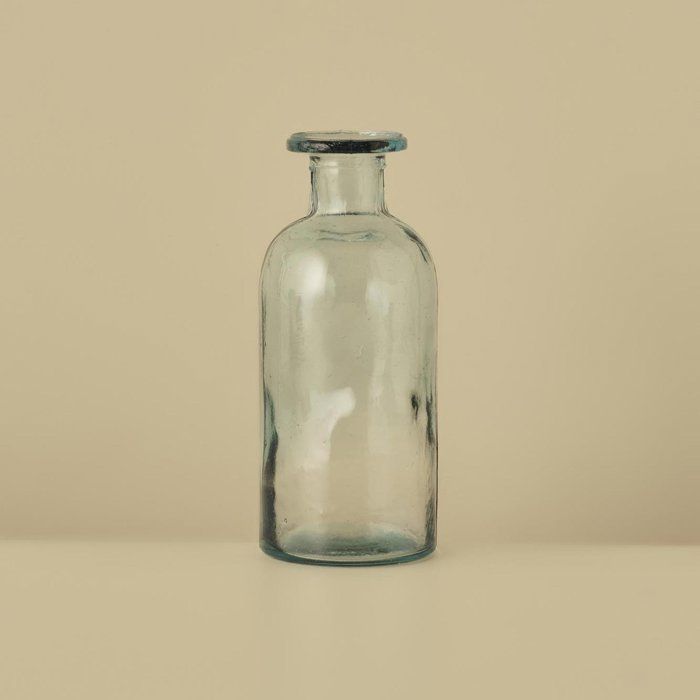 Vase en verre recyclé - BELLA MAISON - Evelyn - 5x20 cm - Couleur naturelle - Élégance chic