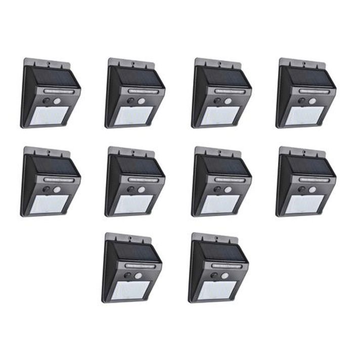 Pack 10 MINI Led & Plaque Energie Solaire Rechargeable ORIGNAL