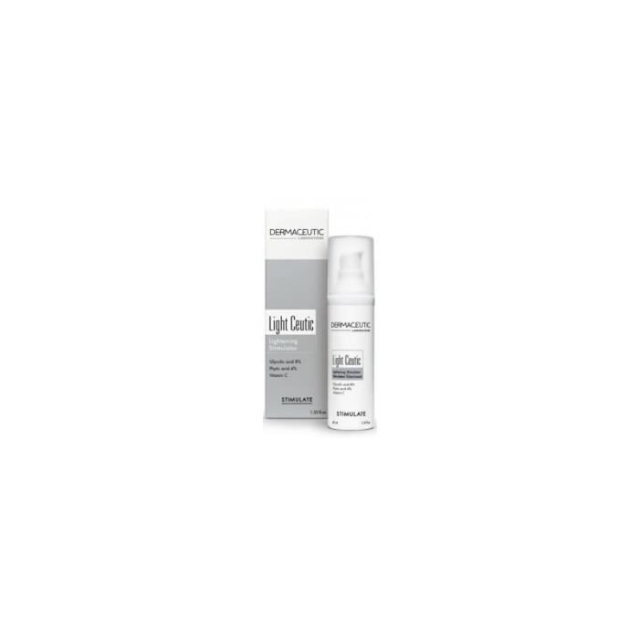 Crème Éclaircissante Nuit - Dermaceutic - Light Ceutic - 40Ml - Exfoliant doux - Sans parabène