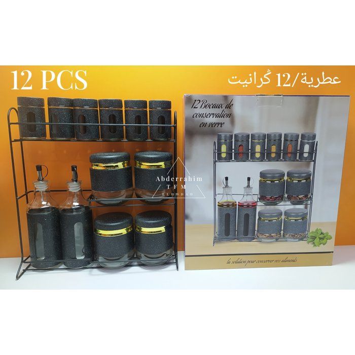 Lot de 12 Bocaux de Conservation en Inox – Hermétiques et Durables